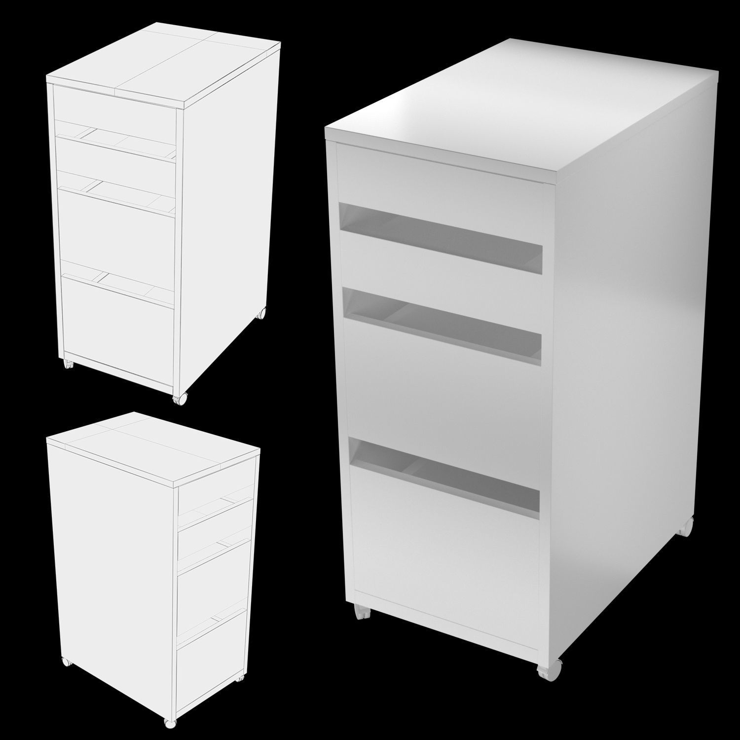 MICKE stand 2 colors 3D model_4