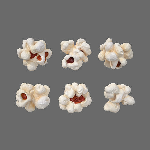 Popcorn 3D model 2