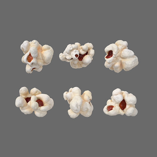 Popcorn 3D model