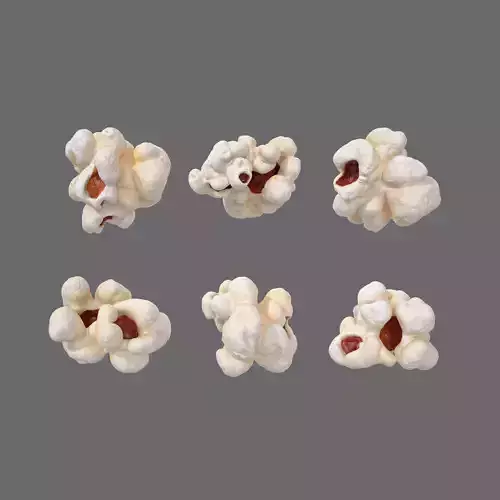 Popcorn 3D model