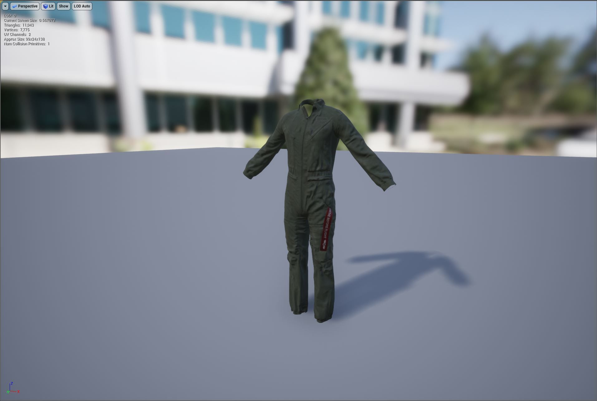 Mechanic Uniform for Games Low-poly 3D model_15