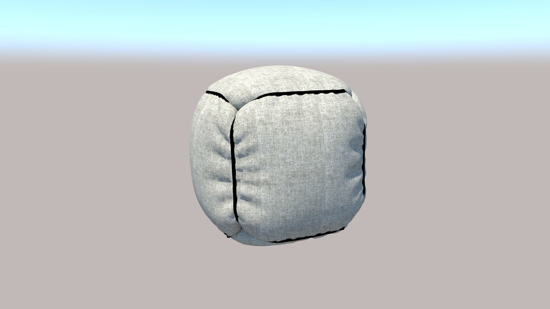 Beanbags Pouf 3D model_2