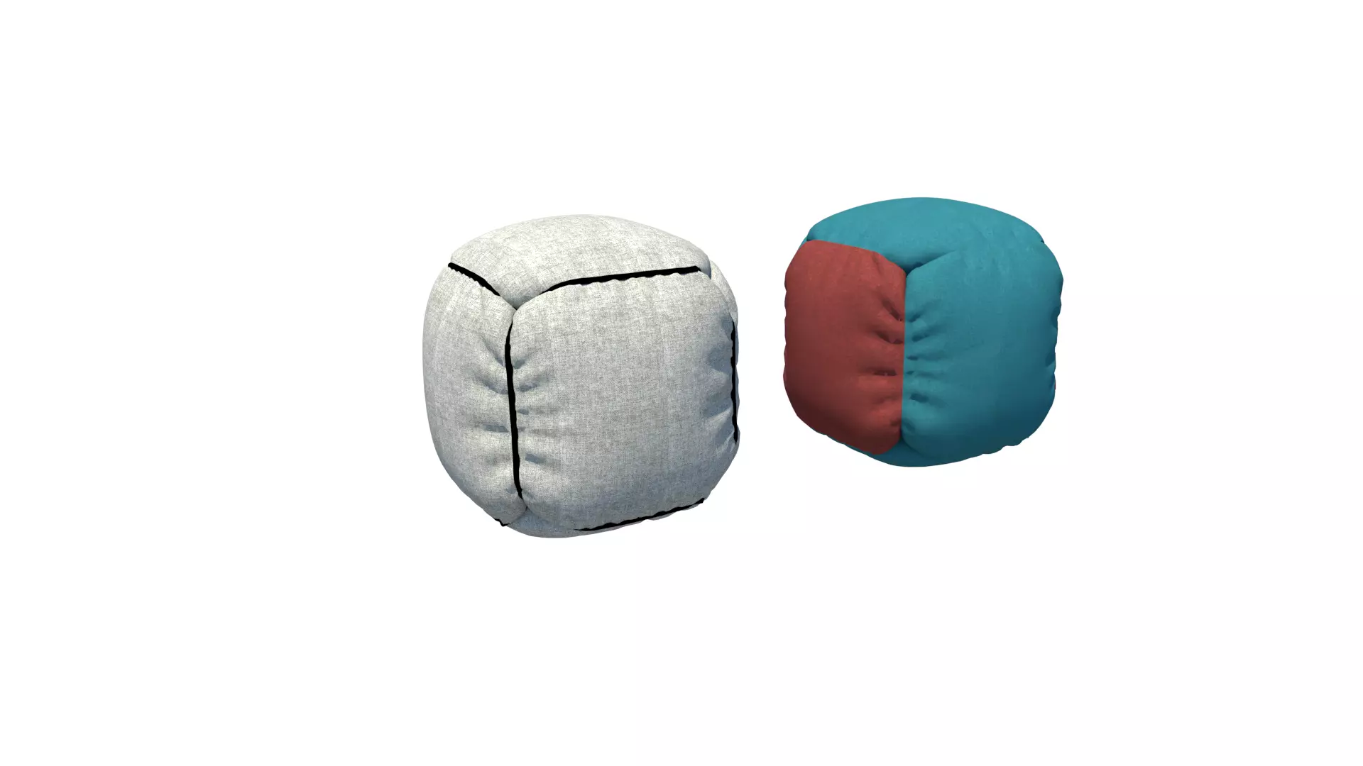 Beanbags Pouf 3D model_0