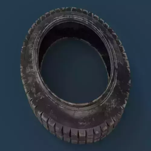 Number 0 tire 3D model