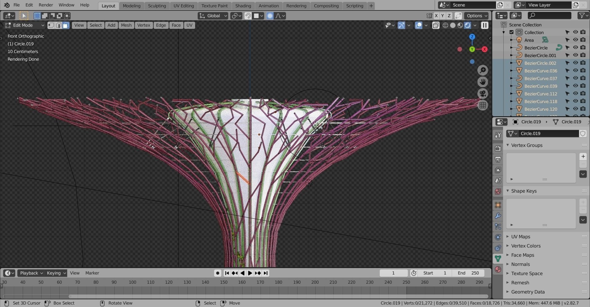 Singapore supertrees Gardens by the Bay Low-poly 3D model_9