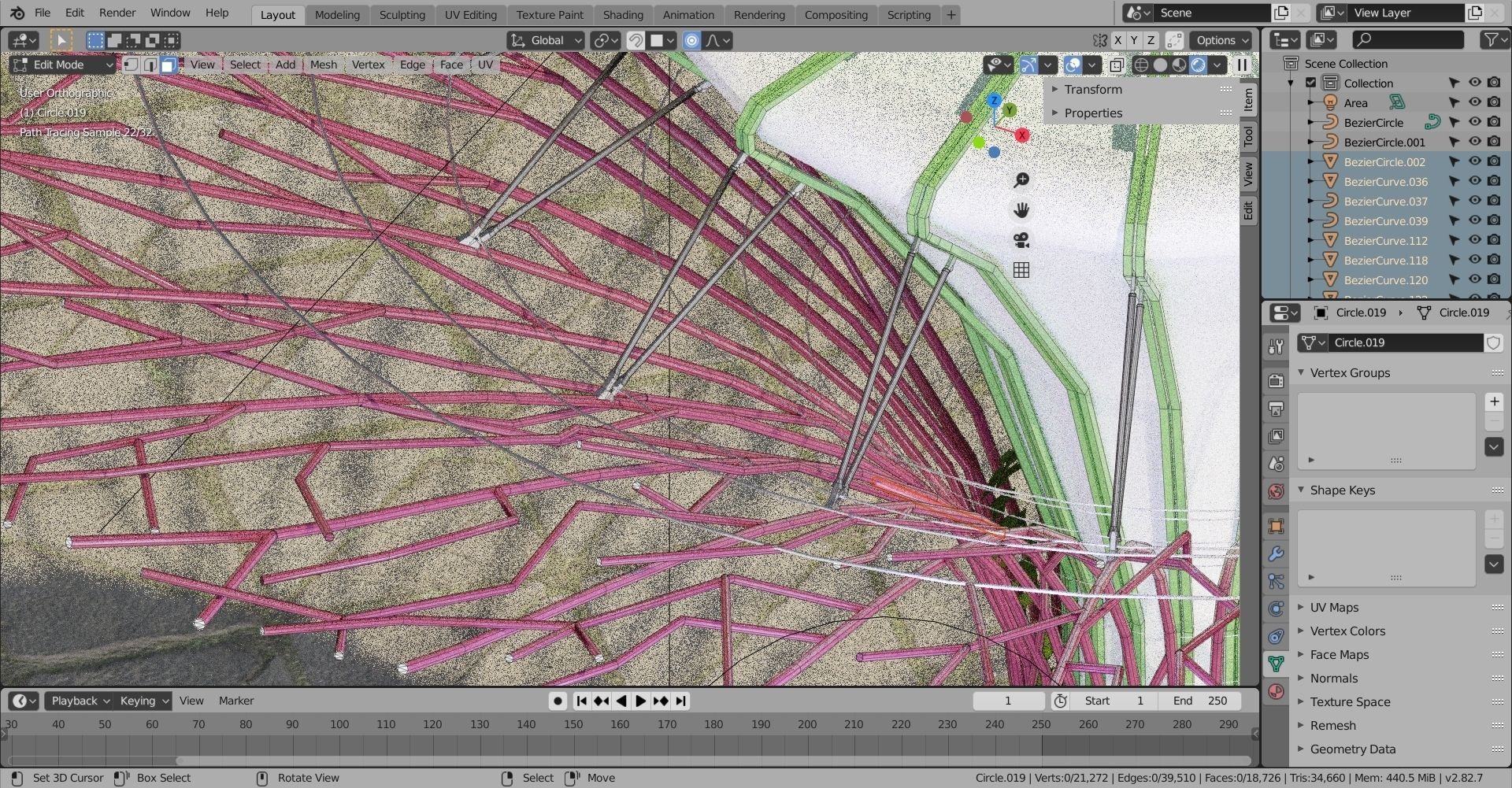 Singapore supertrees Gardens by the Bay Low-poly 3D model_8
