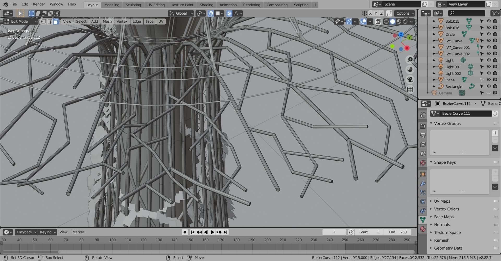 Singapore supertrees Gardens by the Bay Low-poly 3D model_13