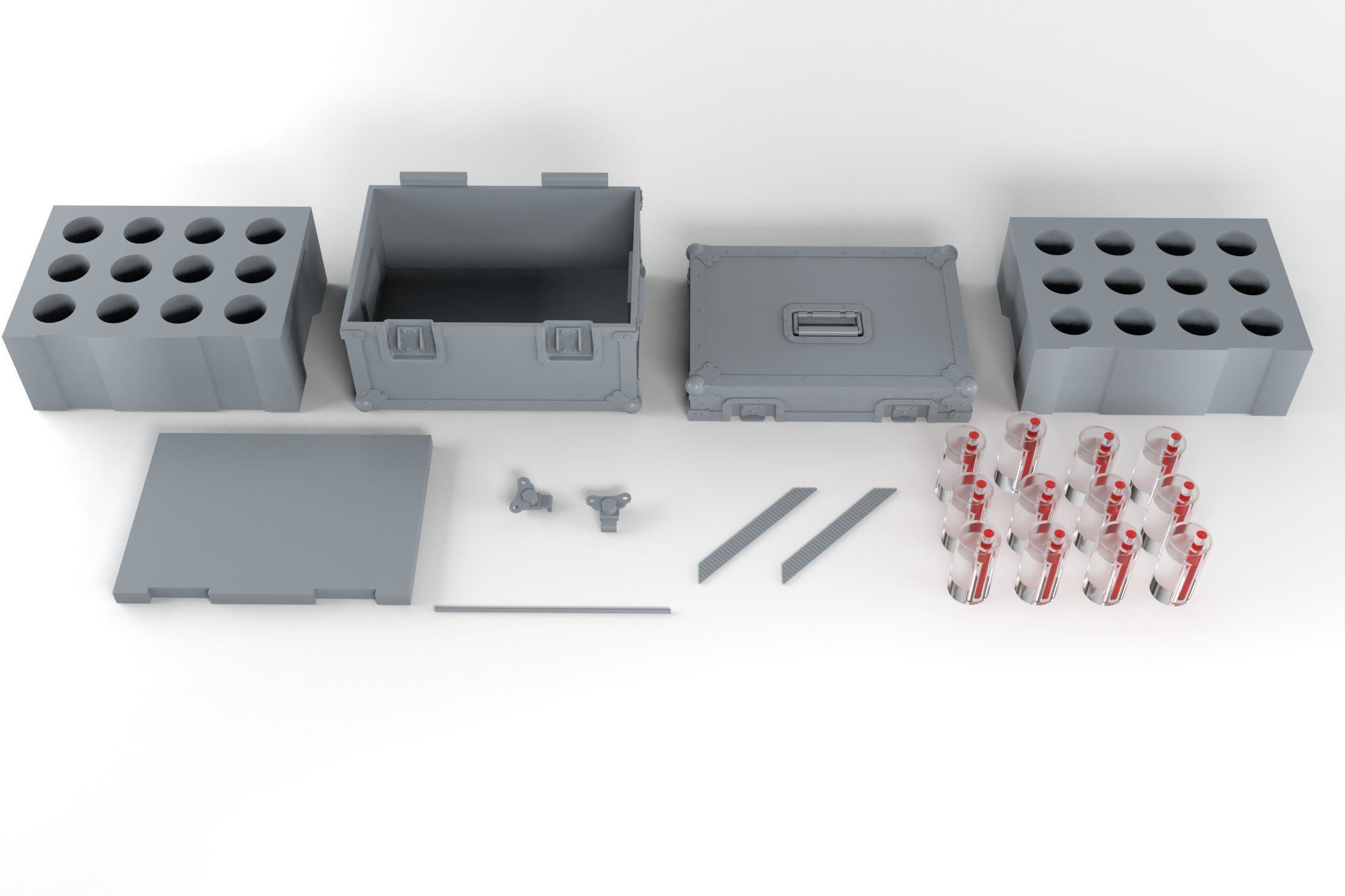 PLUTONIUM CASE BTTF 3D Print HQ 1-8 Scale 3D print model_8