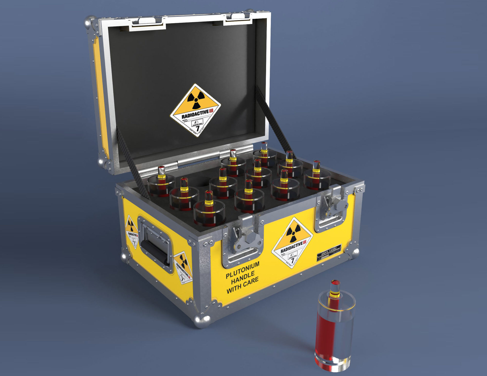 PLUTONIUM CASE BTTF 3D Print HQ 1-8 Scale 3D print model_5