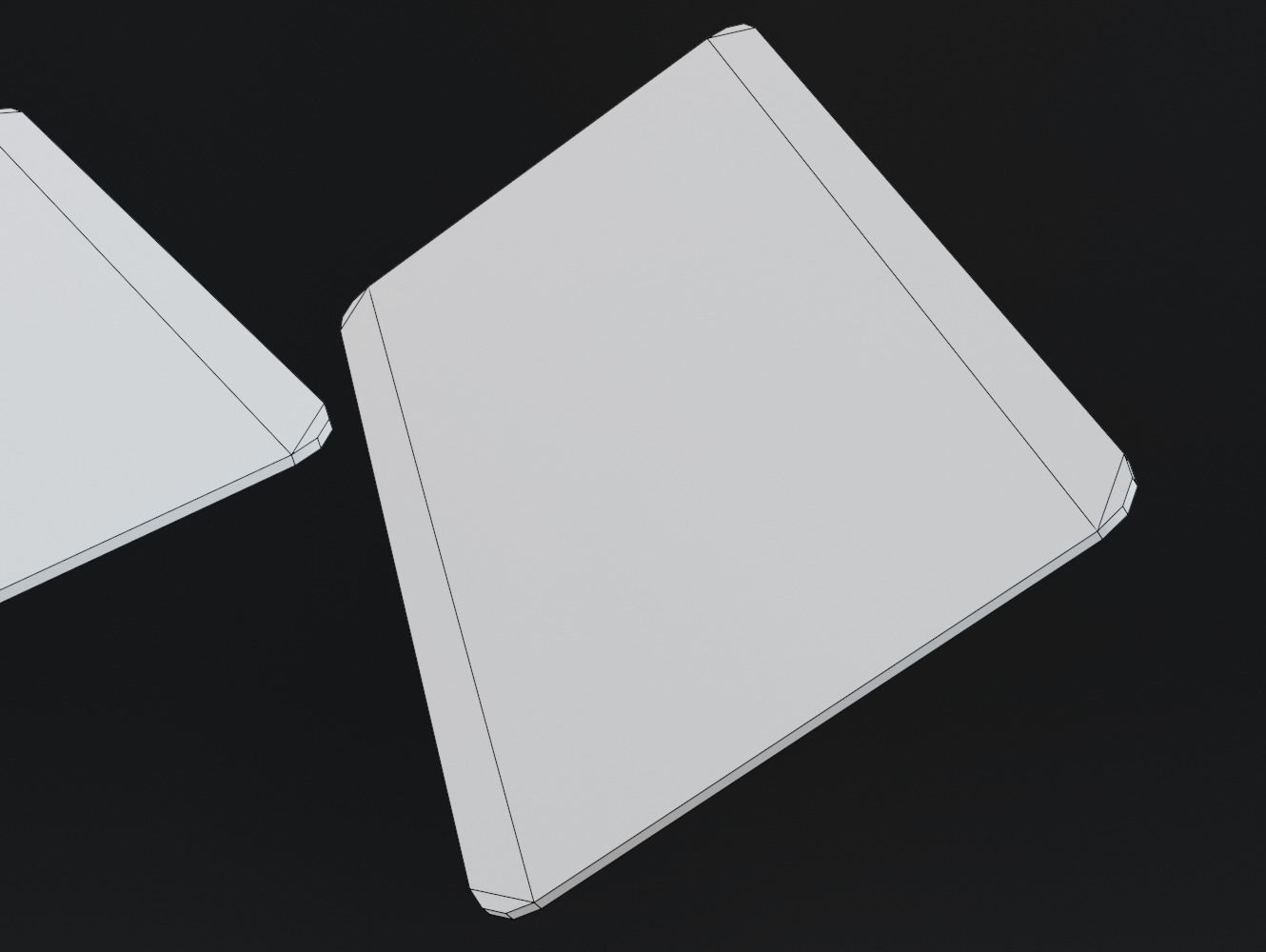 low-poly keycard two cards Free low-poly 3D model_5