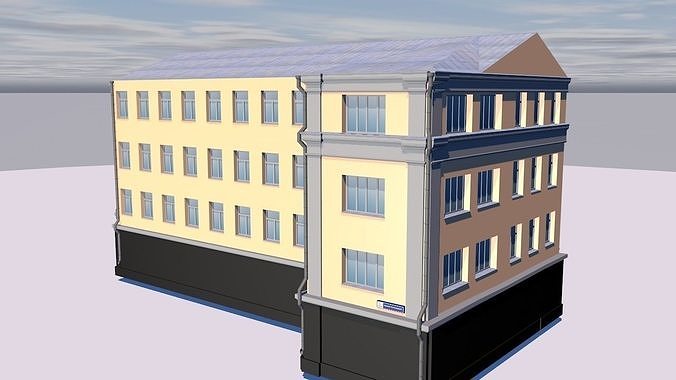 Prison office building 3D model