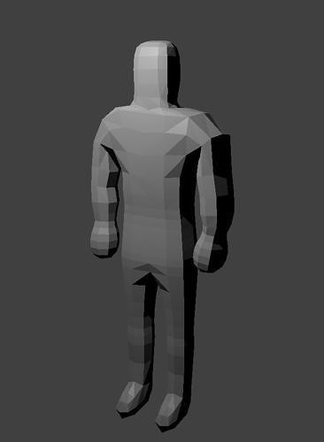 Man Low Poly Low-poly 3D model