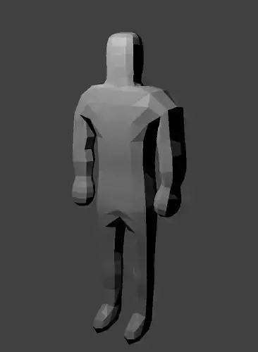 Man Low Poly Low-poly 3D model