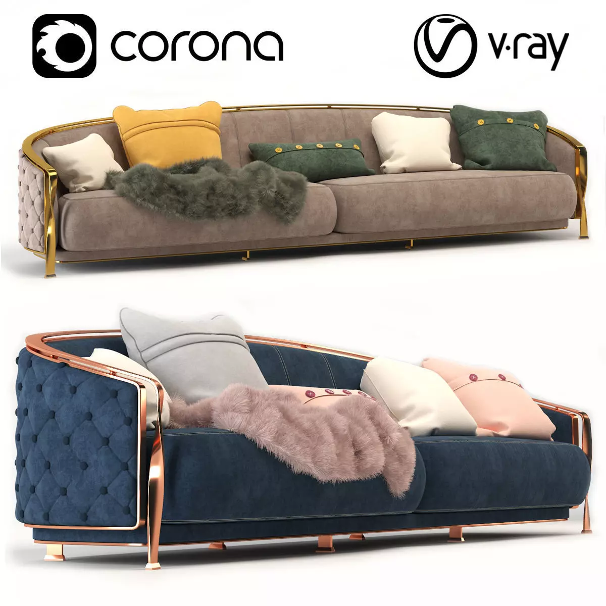 Sofa Rugiano Furniture Nella Vetrina New 3D model