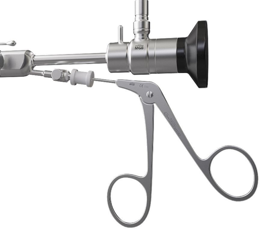 HYSTEROSCOPE surgical instrument with two handles 3D model_3