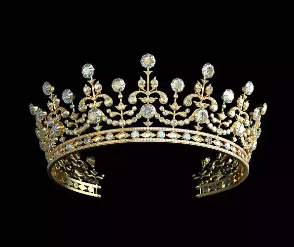 The Queen Elizabeth II Tiara Girls of Great Britain and Ireland  3D print model