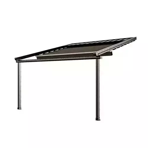Motorized Pergola 5 worn steel