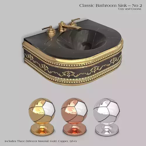Classic Wash Basin 2 3D model
