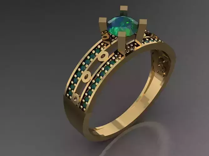 T011- Diamond solitarie ring