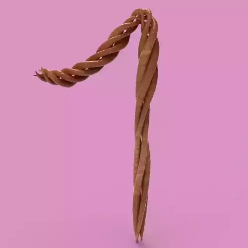 Number 1 twisting wooden stick Texture