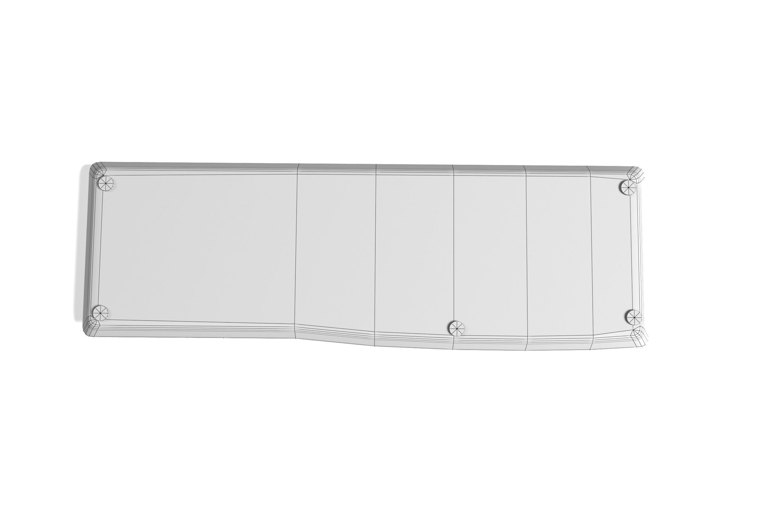 Logitech k200 keyboard lowPoly Low-poly 3D model_6