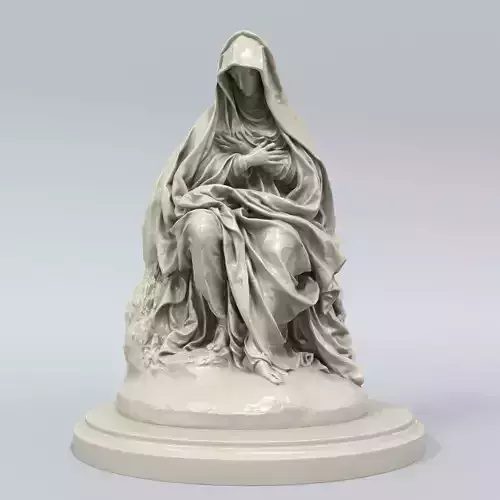 La Vierge de Douleur by Germain Pilon 3D model