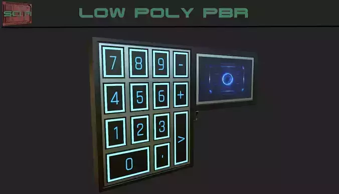 Sci-fi Security Keypad