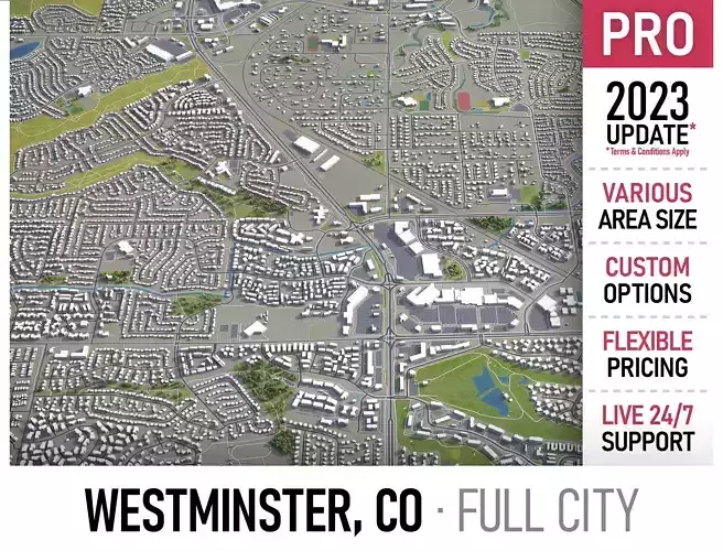 Westminster Low-poly 3D model