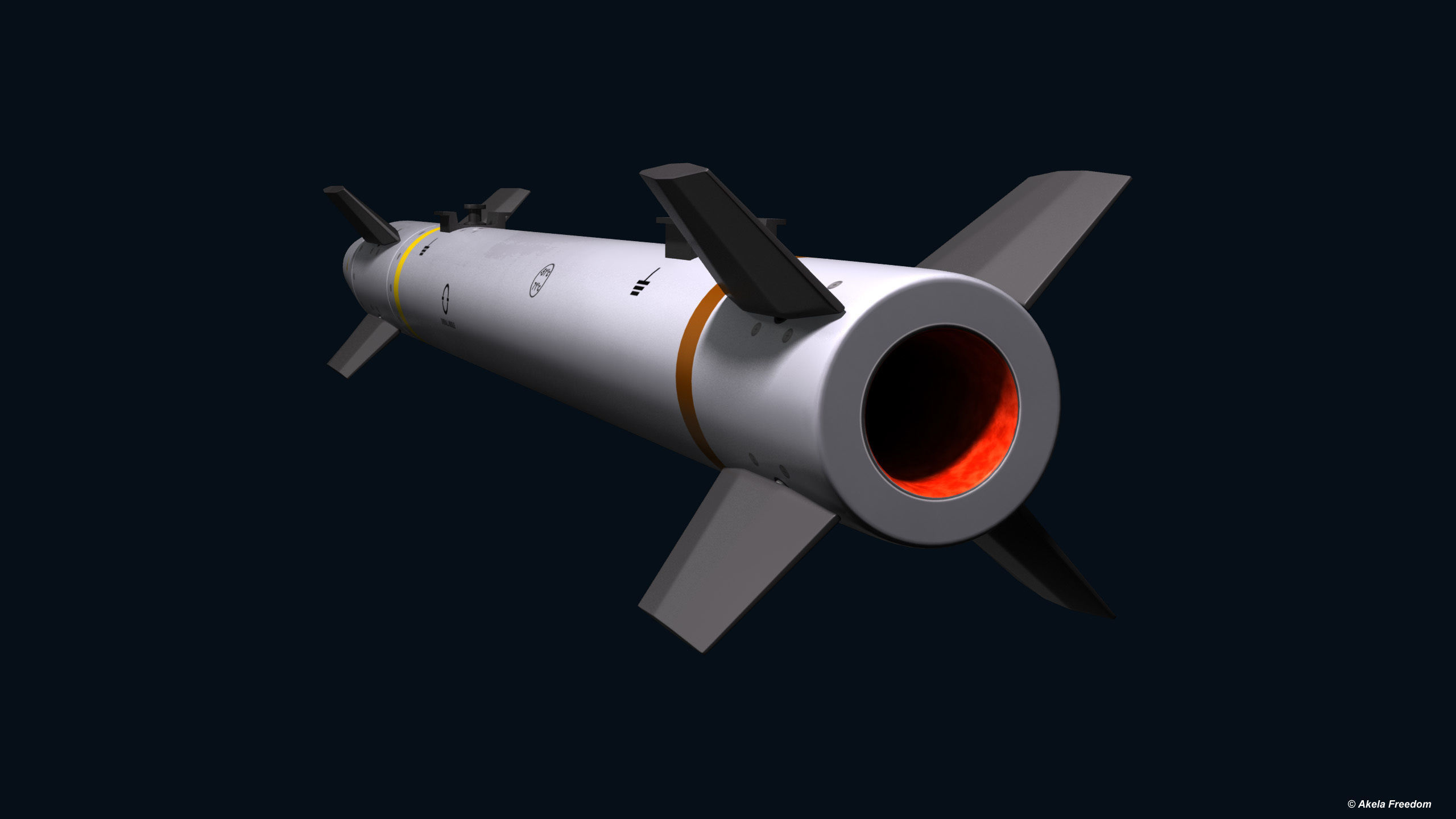Hard Kill Anti-Missile System 3D model_1