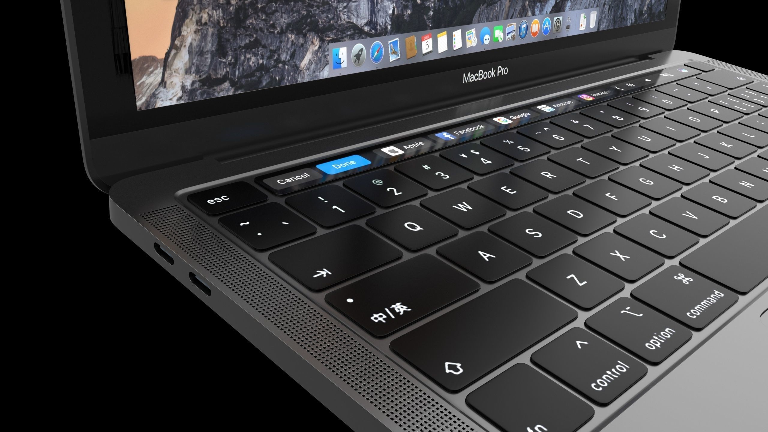 MacBook Pro 2020 13 inch C4D modeling rendering 3D model_5
