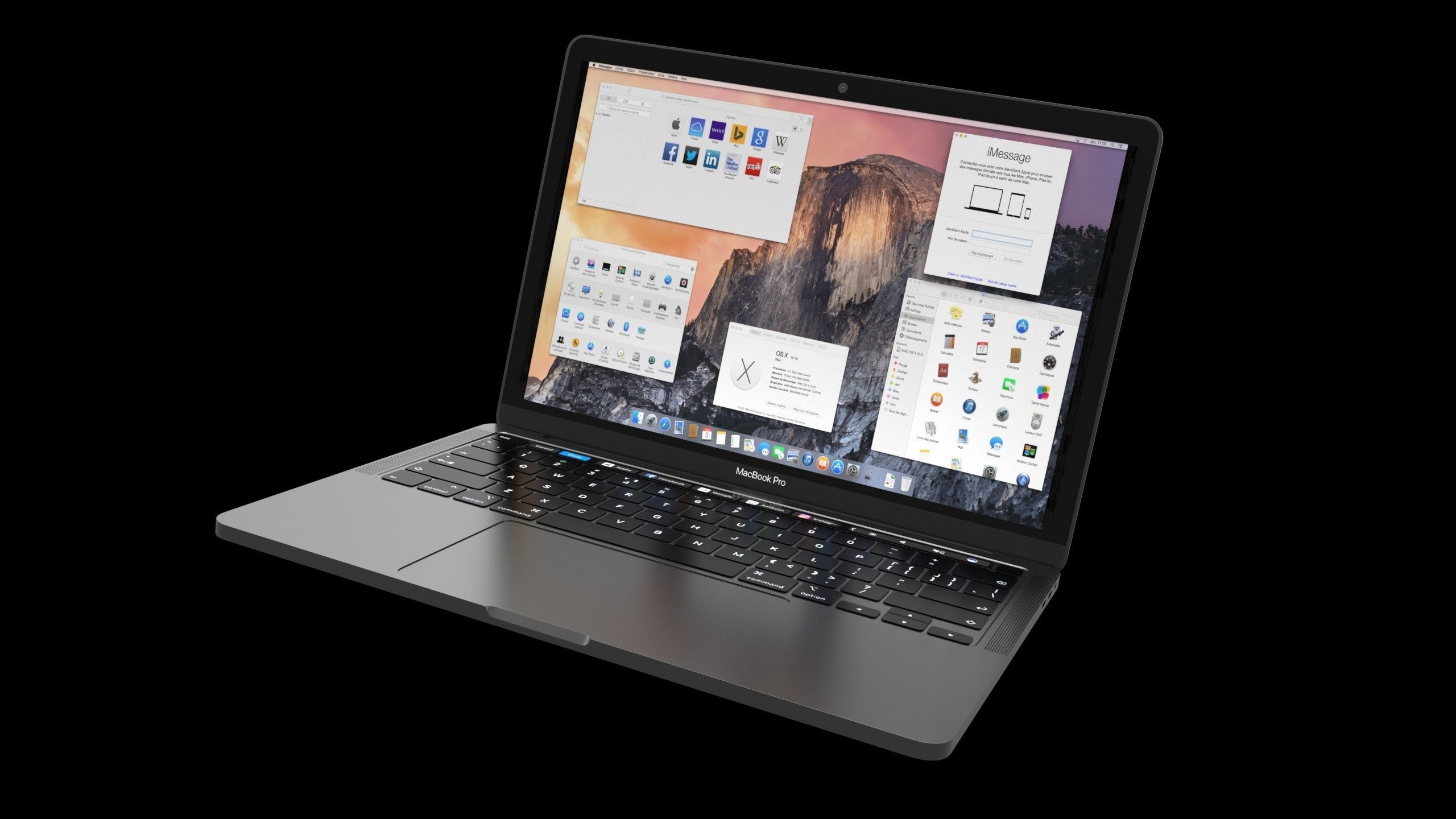 MacBook Pro 2020 13 inch C4D modeling rendering 3D model_4