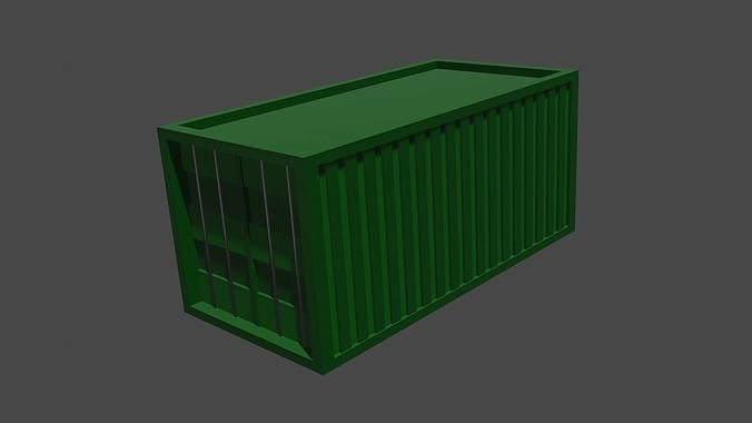 Containers shipping container Free low-poly 3D model