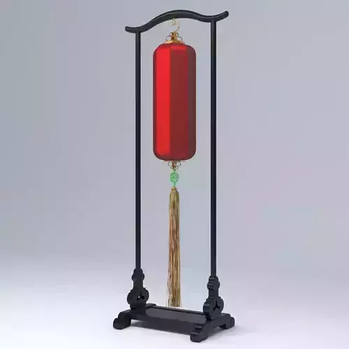 RED LANTERN FLOOR LAMP