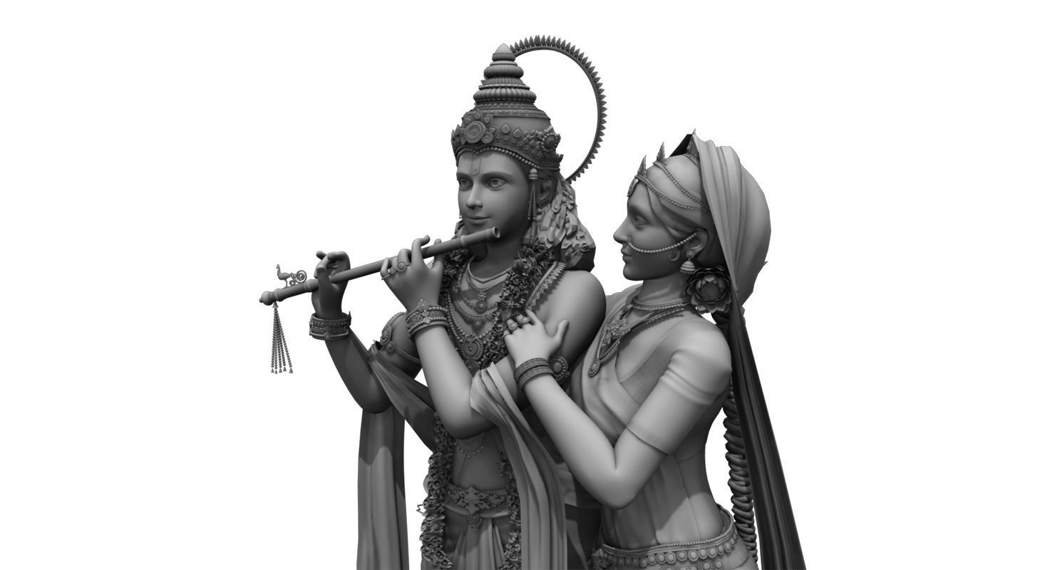 lord krishna 3d model 3D model_10