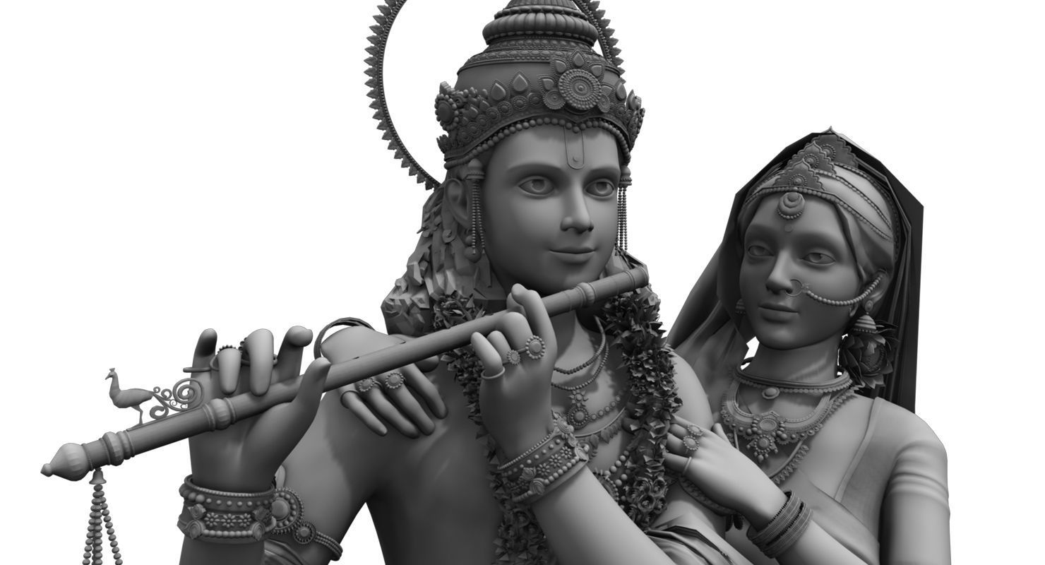 lord krishna 3d model 3D model_8