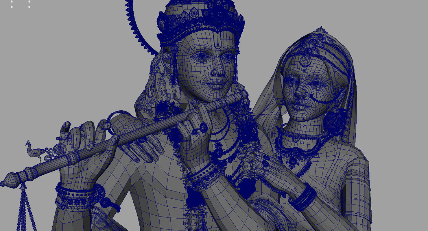 lord krishna 3d model 3D model_5