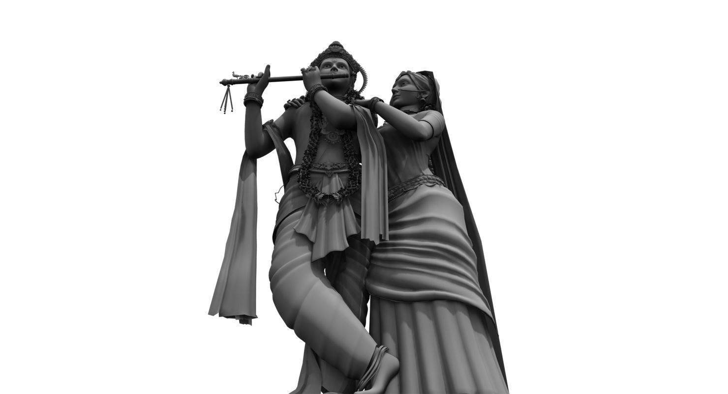 lord krishna 3d model 3D model_9