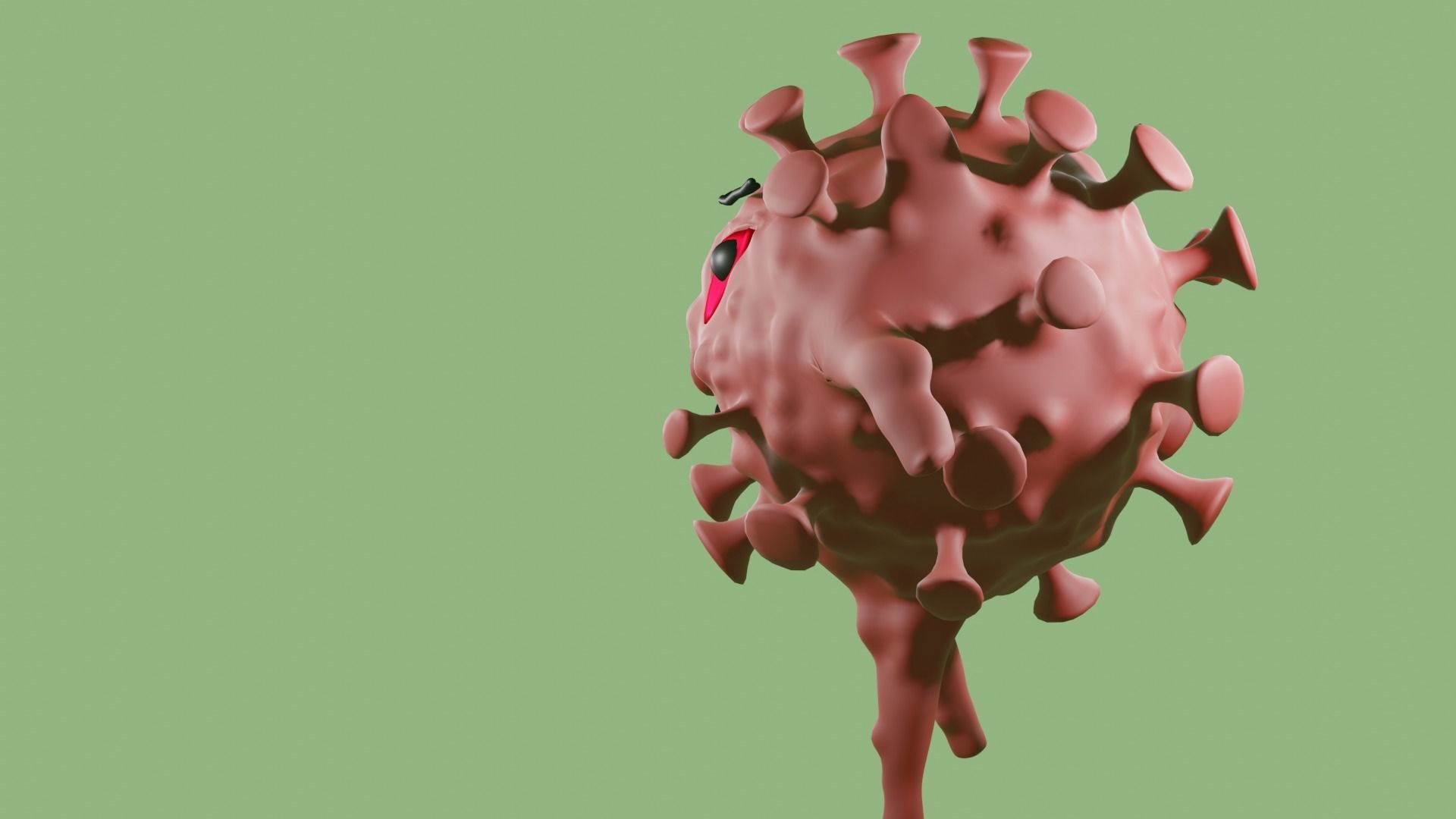 VIRUS RIGGED  ANIMATED Low-poly 3D model_14