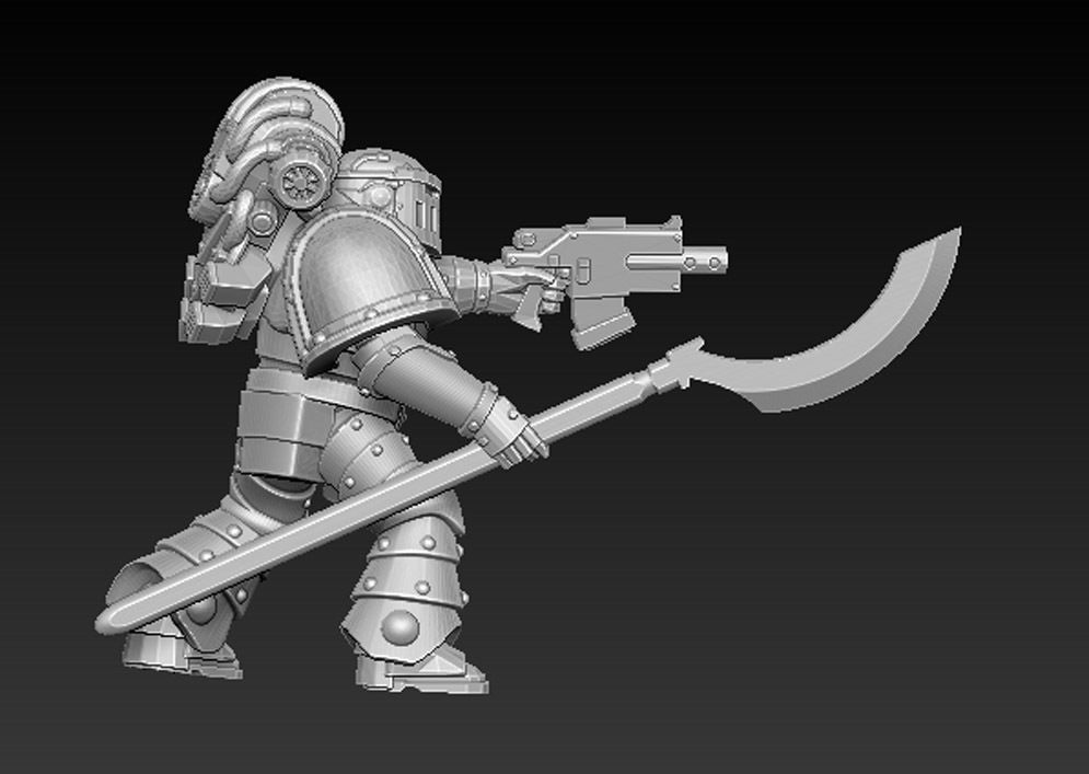 Attacak team Robotic 3D print model_11