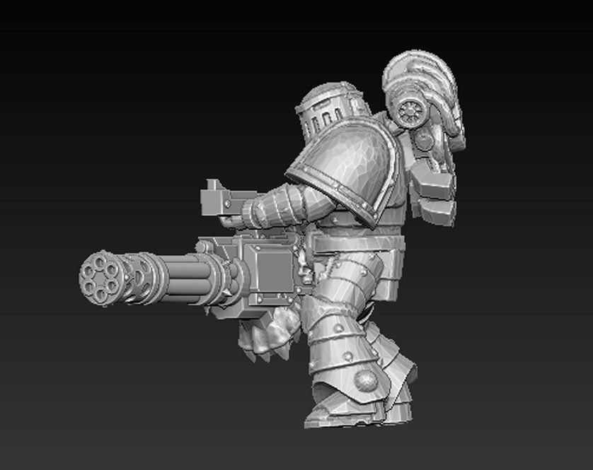 Attacak team Robotic 3D print model_2