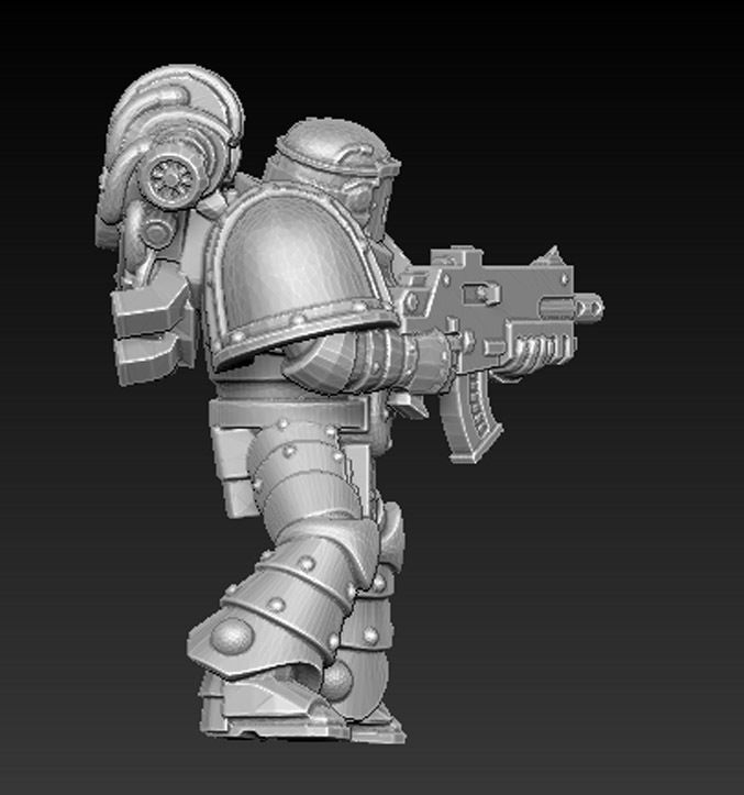 Attacak team Robotic 3D print model_3