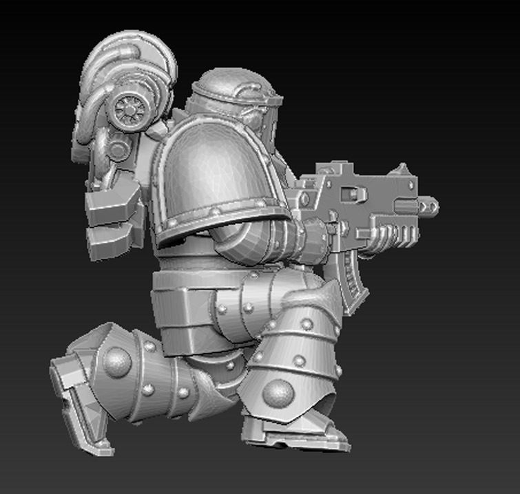 Attacak team Robotic 3D print model_5