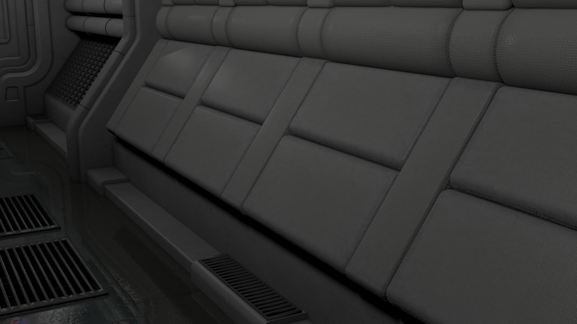 Nostromo Habitation Corridor 3D model_5