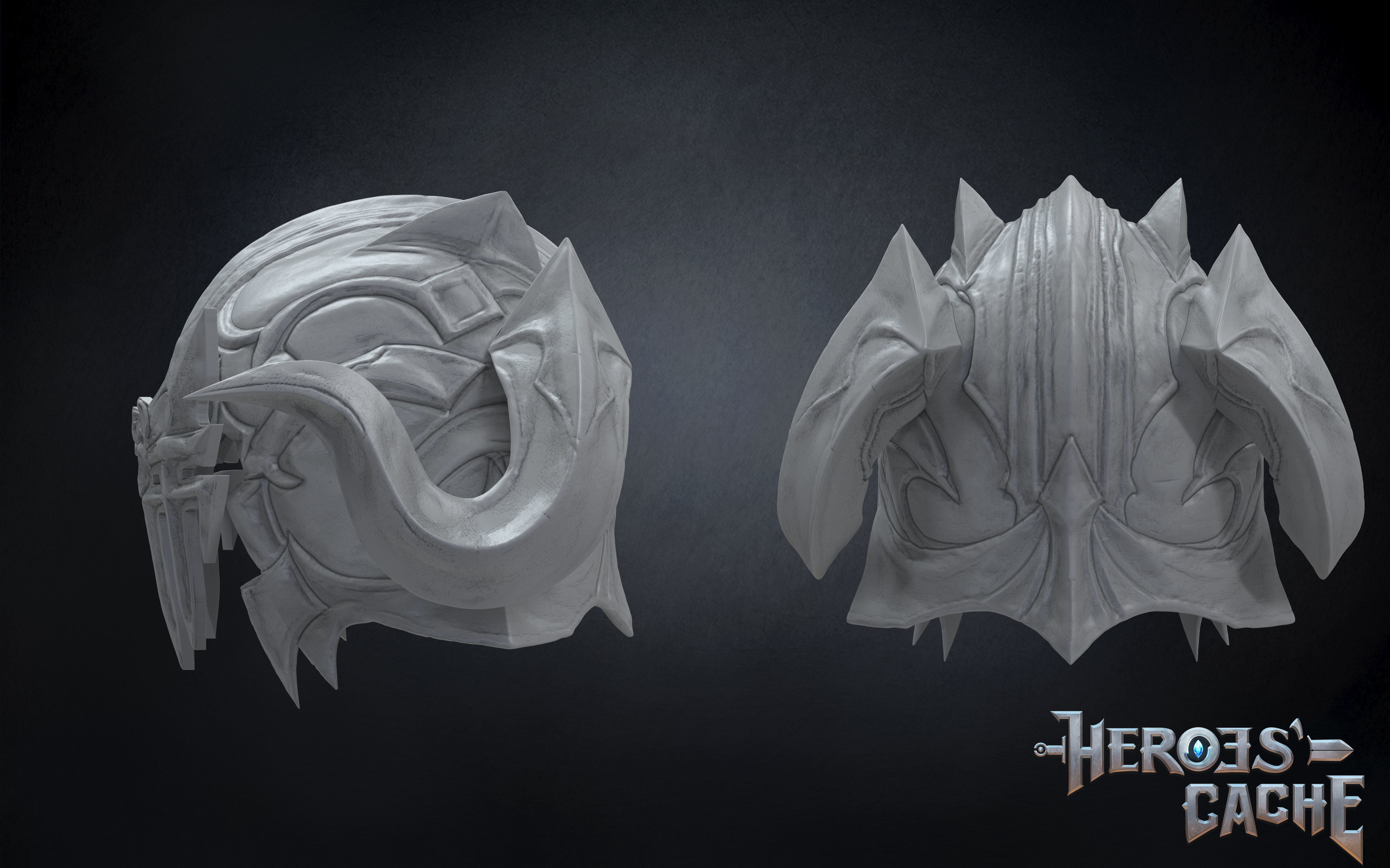 Final Fantasy XIV - Dark Knight Chaos Burgeonet 3D print model_3