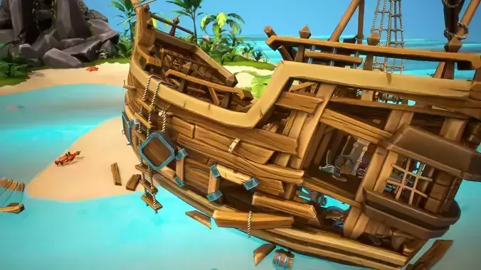 Pirates Story Low-poly 3D model