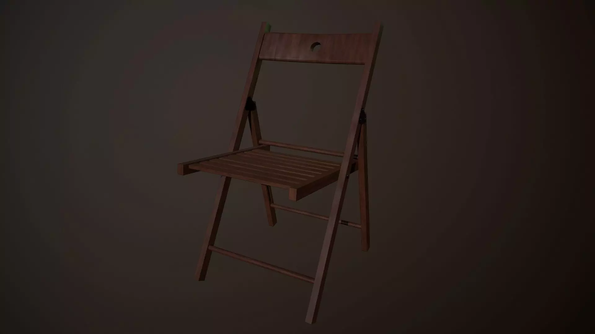 Garden Chair Low-poly 3D model