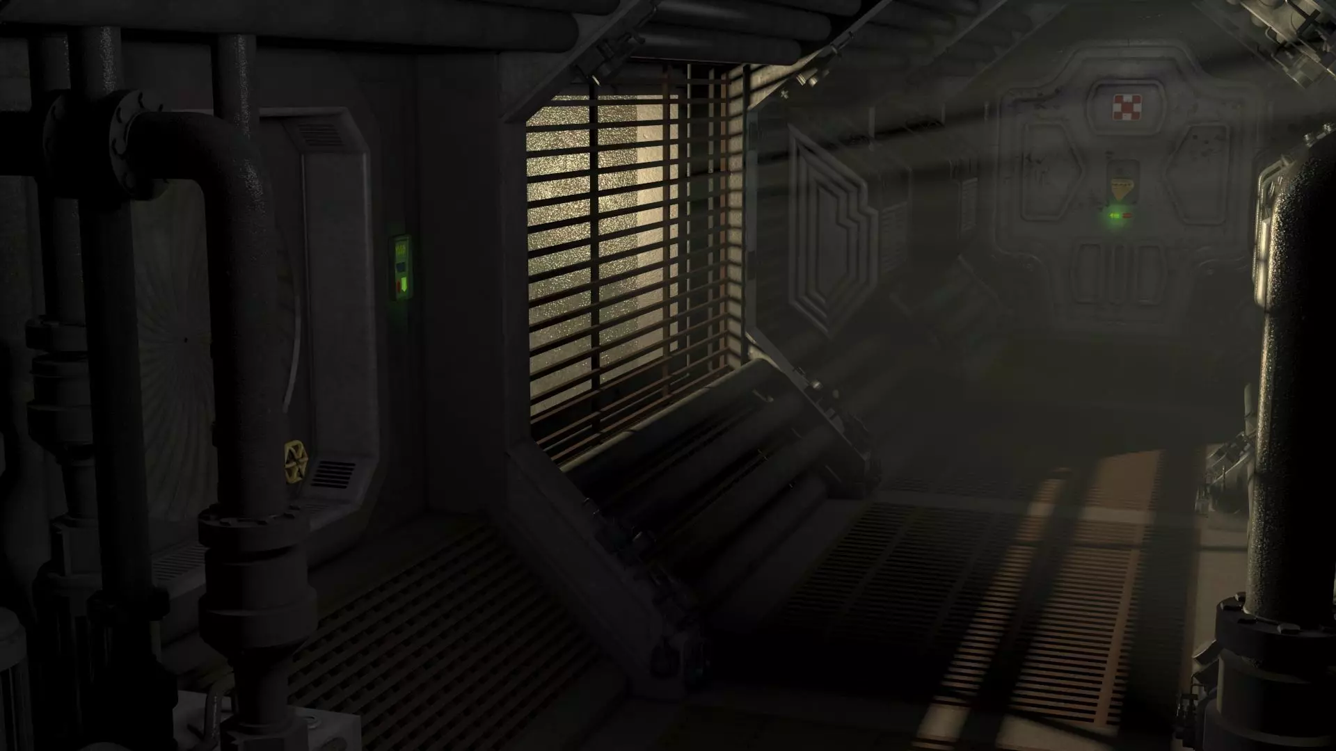 Nostromo Engineering Corridor 3D model_0