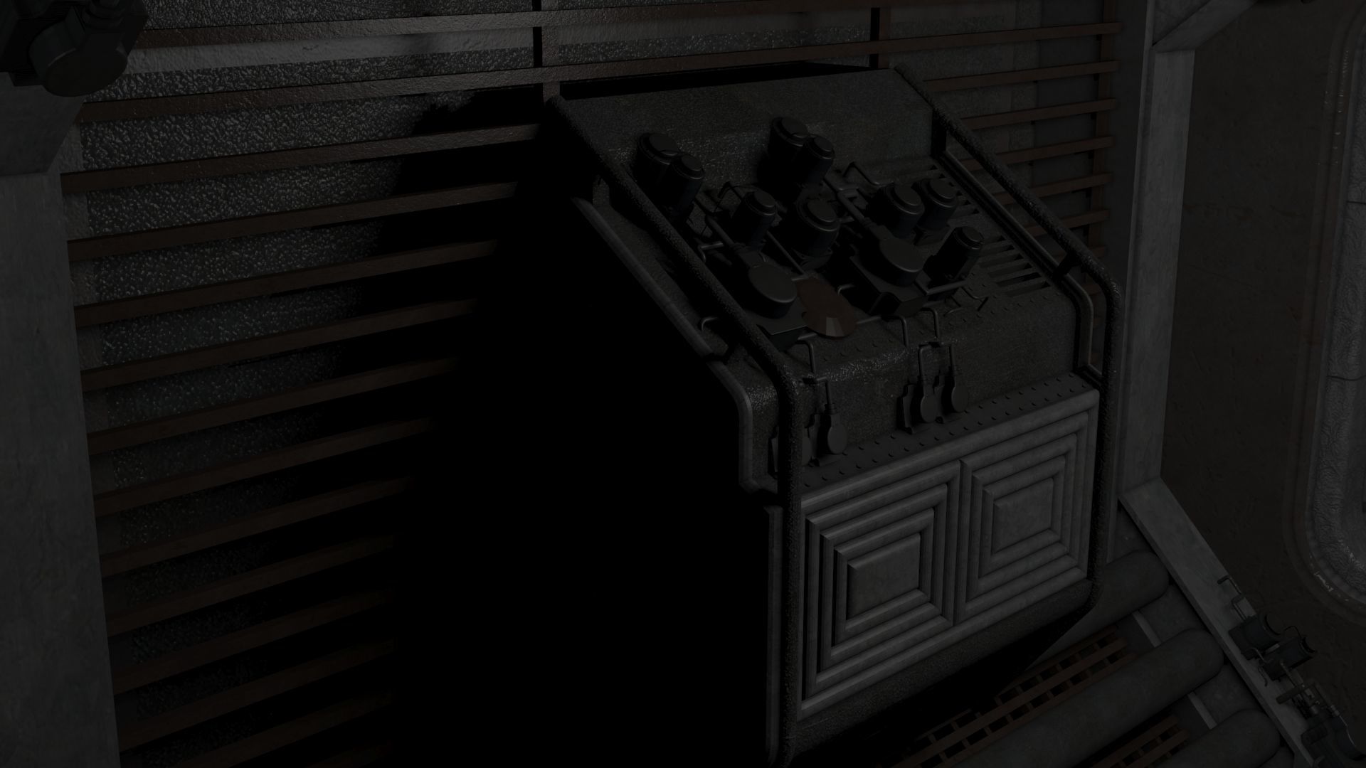 Nostromo Engineering Corridor 3D model_2