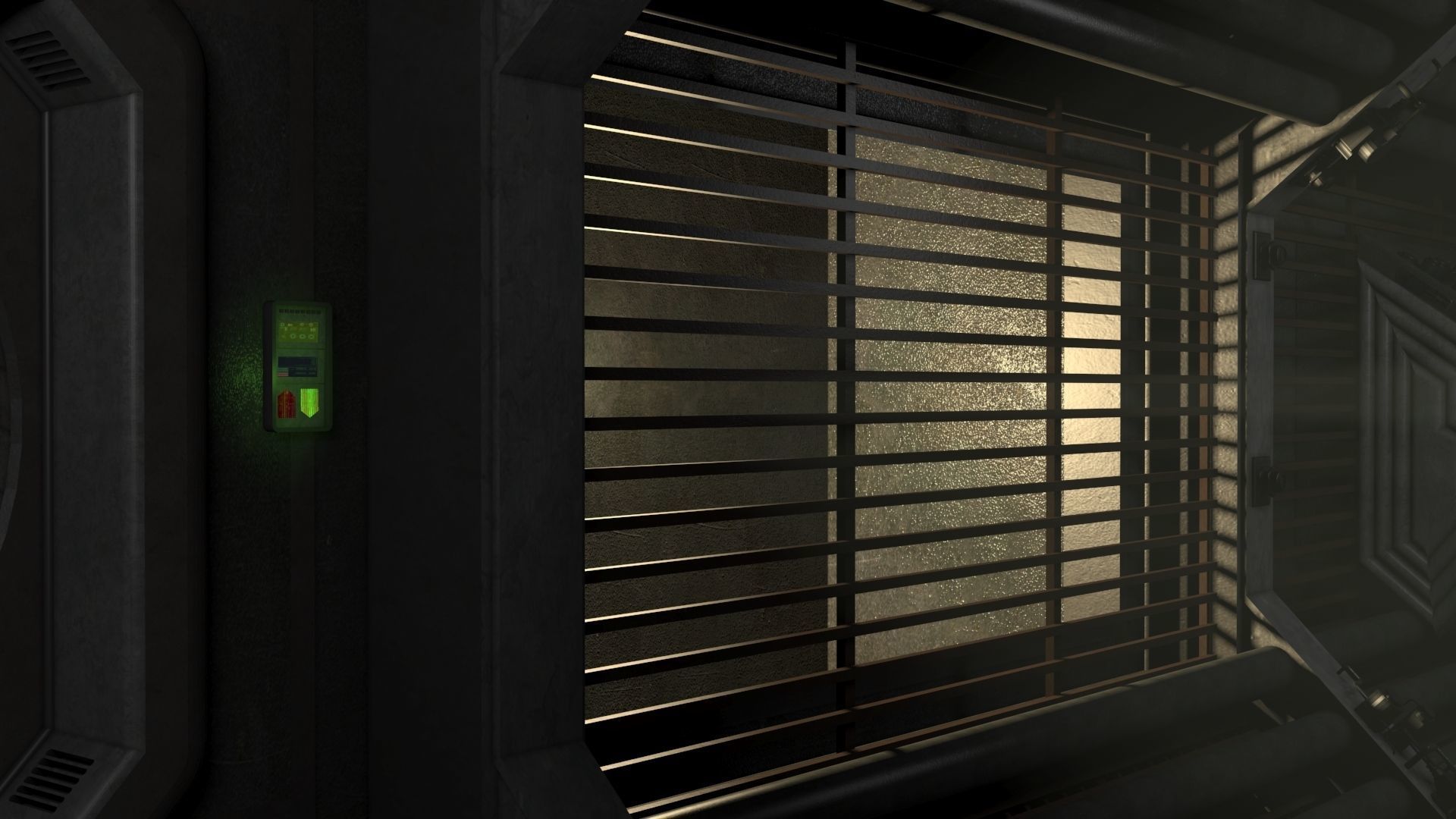 Nostromo Engineering Corridor 3D model_6