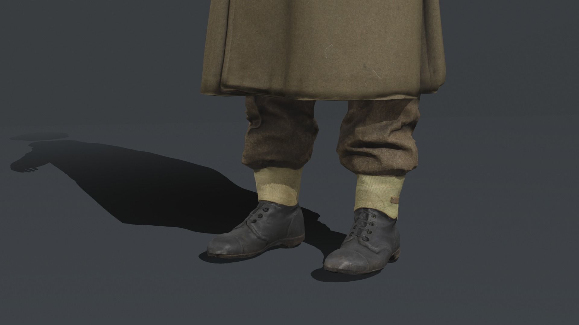 WW2 English Military Uniform Officer - WW2 Scanned Asset Pack Low-poly 3D model_16